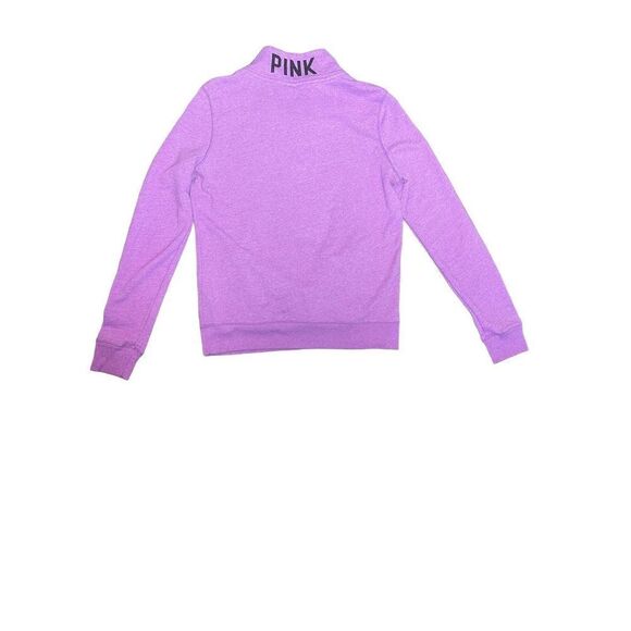 PINK Purple 1/2 Zip Sweatshirt - Picture 4 of 6